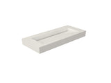 42'' Bathroom Solid surface Basin, Matte White Color T3785P491213