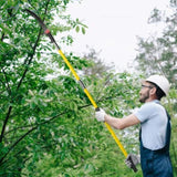 26ft Manual Pole Saw, Lightweight Tree Trimmers Long Handle Pruner Set, Sharp Steel Blade and 19106313