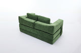 ZUN Modern Minimalist Sofa, Fold-Out Sofa Bed, Convertible Chair Floor Couch & Sleeping Mattress for W1829P192398