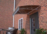 DA4734C Series Door Window Awning Canopy Made of 0.137 Inch Thick Crystal Solid Polycarbonate Sheet W2205P180057