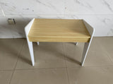 Kids Table Set with One Chair, Wooden Children Study Table, 2-8 Age Kids Funiture , WhiteNatural 21323294