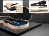 41" Folk Guitar Hardshell Carrying Case Fits Most Acoustic Guitars Microgroove 26215051