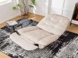 Ivory recliner, reclining lazy chair, mobile phone holder, large and comfortable reading chair, W1170P183257