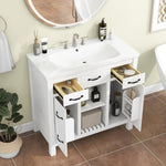 ZUN 36''Bathroom Vanity with Undermount Sink,Modern Bathroom Storage Cabinet with 2 Drawers and 2 75186218