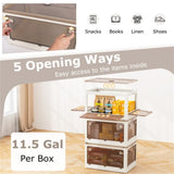 3-Pack Stackable Storage Bins 20 " x 14.5 " x 12 " 50951341