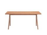 Natural Dining Table with Wooden Leg B062P209320