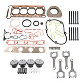 ZUN 21mm Pistons + Rods + Head Gaskets Kit For Audi VW 2.0T TSI EA888 CCTA CBFA CAEA 06H198401A 35853539