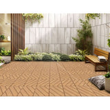 Plastic Composite Deck Tiles Set of 35pcs, Composite Decking Resist Rust, Water, Weather, Easy to 25240619