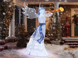 5 Feet Lighted Christmas Angel, 100 LED Twinkling Lights, Weatherproof Metal/Mesh Xmas Decor for 61618864