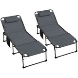 ZUN Folding Lounge Chairs / beach chair （Prohibited by WalMart） 35652287