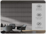 4PCS 24" x 24" Wood Panels for Wall 00075851
