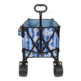 Heavy-Duty 480lbs Folding Wagon Cart with Bonus Picnic Mat - All-Terrain Beach Wheels, Drink W2932P283538