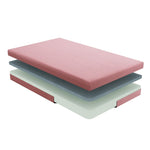 ZUN 7inch Full and Pillow Set Breathable Fabric Gel-Infused Memory Foam, Pink, B011P213351