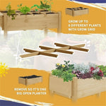 ZUN Wooden Planter、Flower shelf,Wood Planter Box,Wooden Garden Box 21514355