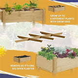 ZUN Wooden Planter、Flower shelf,Wood Planter Box,Wooden Garden Box 21514355