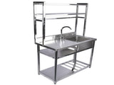 39.4in Stainless Steel Utility Right Sink, Single Bowl Sink for Kitchen, Garage, Right Sink Left 66647877