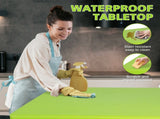 4ft Green Portable Folding Table Indoor&Outdoor Maximum Weight 135KG Foldable Table for Camping 73047436