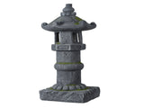 Magnesium Oxide Solar Pagoda Garden Statue with Warm LED Light, Oriental Stone Tower Lantern Outdoor W6572P574591