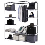 ZUN 69" Portable Clothes Closet Wardrobe Storage Organizer with Non-Woven Fabric Quick and Easy to 65486617