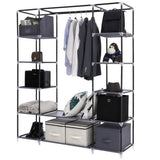 ZUN 69" Portable Clothes Closet Wardrobe Storage Organizer with Non-Woven Fabric Quick and Easy to 65486617