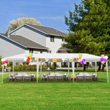 3*9m Non-Cloth PE Cloth Plastic Sprayed Iron Pipe Outdoor Party Tent White 71299651
