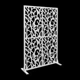 Metal Privacys W3.8Ft X H6Ft Outdoor and Indoor Divider with Free Standing Decorative Privacy W1586P282269