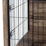 ZUN Dog Crate Furniture ,Wooden Dog Crate with Double Doors, Dog Furniture, Indoor Dog Kennel, 98549056