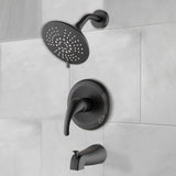Single Handle Tub Spout and 5-functions Shower Head Set W121943759