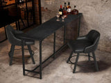 71-Inch Bar Table - 209 lbs Capacity Pub Height Table with Durable MDF Top & Metal Frame, 05021077