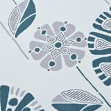 Luxury Storage Ottoman with Floral Patterned Fabric, Soft-Close Hinges, Multi-Functional Footrest & N767P257582F