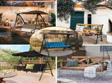 Swing Cushions 2-3 Seater Replacement Waterproof Bench Cushion 47.2x39.4x3.94in-120x100x10cm 63299884