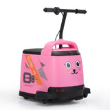 ZUN 12V Kids Ride On Box, Electric Box Car with High-Low Speeds, Variable Speed Throttle, MP3, USB, W2181P162601