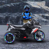 Motorcycle for Kids, 12V Electric Ride On Motorcycle for Brithday Gifts, Kids Motorcycle with LED 03450809