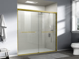 56-60 in. W x 72 in. H Double Sliding Shower Door, Semi-frameless Bathroom Sliding Door with 1/4" T5223P413101