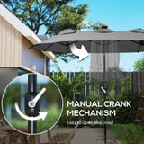 Outdoor beach umbrella/Double-Sided Market Umbrella 18201140