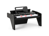 25 Keys Mini Digital Piano for Kids Age 3, Lighted Teaching Mode with 6 Tones & 15 Demo Songs-Black 34333333