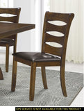Transitional Style Unique Back Design Set of 2pc Wooden Side Chairs Brown Finish Dining Room B01156048