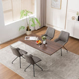 ZUN Dining Room Chairs, Kitchen Chairs, Upholstered Chairs, Living Room Chairs, Armrest, metal Legs, Set W1361P262491