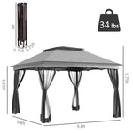 ZUN Outdoor Pop Up Canopy Gazebo （Prohibited by WalMart） 79642658