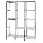 ZUN 71" Portable Closet Wardrobe Clothes Rack Storage Organizer with Shelf Gray 67325725