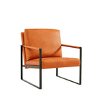 ZUN Lounge, living room, office or the reception area PVC leather accent arm chair with Extra thick W135958340