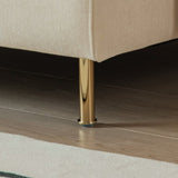 90.9"Modular L-shaped corner sofa, movable chaise facing left/right, 89386592