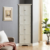 Tall Storage Cabinet with Doors and 4 Shelves for Living Room, Kitchen, Office, Bedroom, Bathroom, W1693111249