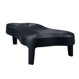 47.24''Fiberglass Clound Coffee Table for Living Room,Matte Black Relief Table front of the Sofa, W2582P214811