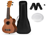 21" Solid Mahogany Ukulele with 151 Professional Tuners, Complete Starter Kit for Beginners 86084715