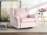 Tamaki Pink Fabric Glider Chair with Swivel B2726P242562