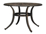 23.6inch Phoenix Table Round Garden Cast Aluminum Table Bronze 25551871