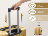 Curved Vertical Stripe 4-in-1 Trolley Case - Mustard Yellow 19371883