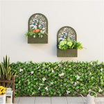 ZUN 2PCS Decorative Raised wall-mounted Garden Bed 23617238