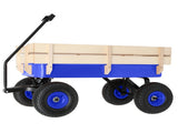 Heavy Duty Steel Wooden Side Support Cargo Wagon with 10" All-Terrain Air Tires, Up to 220lb Load 32834539